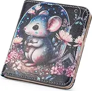 [YUWEIUS] Ultra Slim Thin Small Wallet Women RFID Blocking Mini Compact Clutch Bifold Ladies Wallets for Women with Coin Purse and ID Window, 09-036, Modern