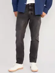 Old Navy Relaxed Slim Taper Built In Flex Jeans Mens 29x34 Faded Black NEW
