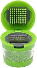 Kitchen Food Aid Garlic Ginger Master Box Plastic Stainless Steel Cube Twister Dicer Machine Easy to Squeeze and Clean
