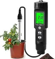 Soil Moisture Meter for Plants,Ground Moisture Tester,Accurate Soil Tester,Garden Agriculture Moisture Tester,Conductivity Meter Sensor Earth Analyzer,for Indoor and Outdoor Vegetable