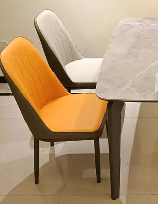 伊姆斯椅 伊姆斯椅子白色彩色陽光出租房家具餐椅PU椅子鋼架塑膠耐用伊姆斯椅【MJ23838】