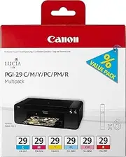 [Canon] PGI-29 CMY/PC/PM/R Multipack - Yellow, Cyan, Magenta, red, Photo Cyan, Photo Magenta - Original - Ink Tank - for PIXMA PRO-1