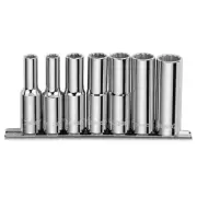 New Sidchrome SCMT14451 7pce 1/2" Drive AF Deep Socket Set Torque Plus