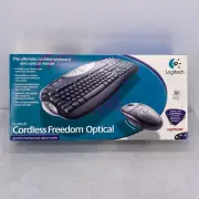 Logitech Cordless Freedom Optical Wireless Keyboard With Mouse NEW ad2