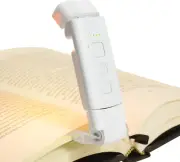 USB Rechargeable Book Reading Light, 3 Amber Colors & 5 Brightness Dimmable, Por
