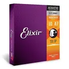 Elixir Strings 80/20 Bronze Acoustic Guitar Strings w NANOWEB Coating Extra