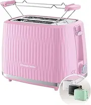[Russell Hobbs] 2 slices (6 roasting levels, high lift function, frozen bread settings, heating and stopping function, heating grate included, textured exterior) Eden Rosa 27372-56