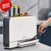 MORPHY Richards Smart Knives & Chopping Board Set with Storage