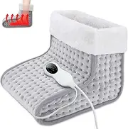 Foot Warmers, Under Desk Foot Warmer for Women Men, Electric Heating Pad, 10 Level Heating 3 Level Timer with Auto Shut-Off, Mens Gifts for Anniversary Birthday Retirement Mothers Day