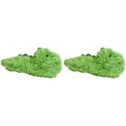 2x LVD Pram Buddy Croc Kids/Children Stuffed Animal/Soft Play Toy 27x12cm 0+