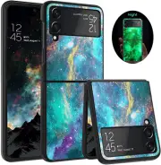 For Samsung Galaxy Z Flip 3 5G Shockproof Rugged Glow In The Dark PC Case Cover