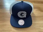 Mitchell & Ness Georgetown Hoyas Trucker Snapback Hat Cap - Navy