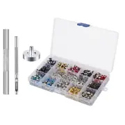 600 Set Grommet Eyelet Snap Button Kit With 3PCS Tool for Shoes Decoration