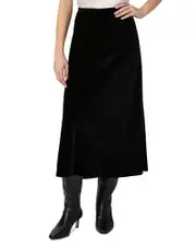 Paige Cicely Velvet Midi Skirt