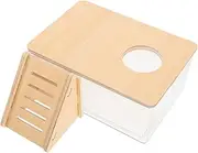 NUSITOU Hamster Bath Room Hamster Accessories Hamster Digging Room Guinea Sand Bath Case Critter Bathroom Clear Hamster Bathroom Guinea Pigs Bathroom Acrylic Daily Use Bath Box
