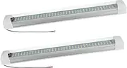 PLAFOPE 12V-80V Caravan Interior Lights 2 Pack LED Strip Lights Reading Light High Brightness Easy to Install Mounting Screws