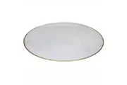 Ismay Large 33cm Round Glass Platter Tableware Food Serving Dish Plate White