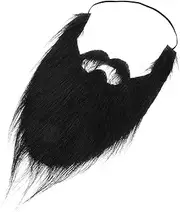Party Fake Mustache Beard Brush Beard Care Kit Wig Face Wax Beard Comb for Men Beards Men Beard Trimmer Beard Scissors Mustache Wax for Men Fake Beard Halloween Beard Flannel Brown