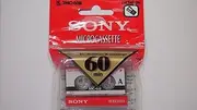 Sony 60 Minute Blank Microcassette Tapes MC-60, Set of 3