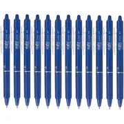 Pilot Box 12 Frixion Clicker Retractable Erasable Gel Ink Pen 0.7mm (Blue)
