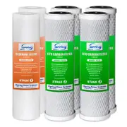 iSpring Reverse Osmosis Replacement Filter-2 Sediment Filter+4 CTO Carbon Block