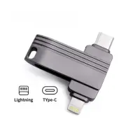Metal Dual USB Type C Flash Drives Memory Sticks U Disk For iPhone Android