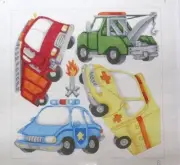Transportation Emergency Vehicle Pillow Handpainted Needlepoint Canvas