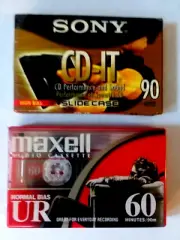 Sony CD-IT 90 High bias Min. & Maxwell UR 60 Min. Normal bias Cassette tapes