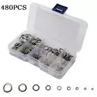 Wide Application Split Lock Washer Assortment 480pcs 304 Stainless Steel M2M12