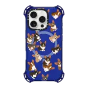 iPhone 16 Pro Bounce Case MagSafe Compatible Corgi Jumble