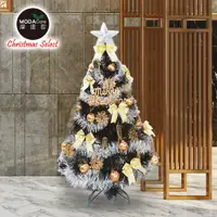 在飛比找PChome24h購物優惠-【摩達客】台灣製6尺(180cm)特級黑色松針葉聖誕樹 (金