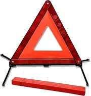 Warning Triangle with Car Warning Triangle with Storage Box, Foldable, for Warning Signs, Quick Assembly, Lightweight and Effective Accident Breakdown Aid Gadget for Maximum Road Safety
