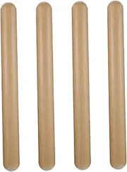 CIMAXIC 4pcs Rhythm Sticks Wooden Percussion Musical Claves for Boys Safe Edges for Group Activities and Early Learning