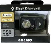 Black Diamond Cosmo 350 Dual Fuel Headlamp Submersible Dark Olive