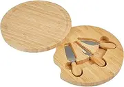 Davis & Waddell Bamboo Cheese Board with 3 Knives Set