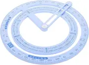Hohopeti Coordinate Ruler 4pcs Circle Drawing Tool Precision Angle Measurement for Woodworking