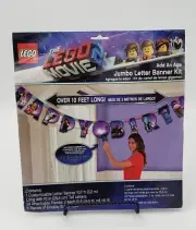 New Lego Movie 2 Happy Birthday Banner Add Age 10.7 FT Long Kids