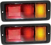 TDTAPN 4Pcs Rear Tail Light Bumper Daytime Running Driving Lamps Compatible for Mitsubishi Shogun Pajero 1992-1999
