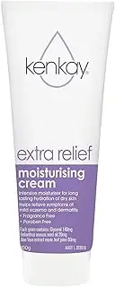 Kenkay Extra Relief Moisturising Cream - 100g | Intensive Hydration for Dry Skin | Dermatologist Tested Formula, Offers Extra Relief and Nourishment, Alleviates Dryness and Discomfort