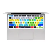 HRH Shortcuts Hotkeys Keyboard Cover Skin with Touch ID US Layout for MacBook Ai