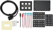 6 Gang Switch Panel Kit Touch Screen Circuit Control Box 12-24V DC ON/OFF Switch 10a with DIY Sticker Fit for RV Boat Car Accessories