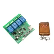 DC5-32V 4Way Wireless Wifi Relay Switch Smart Home Remote Control Module 433MHz