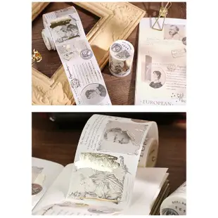 信的戀人-《復古留聲機》系列燙金和紙膠帶 文藝標簽英文手札手帳裝飾素材