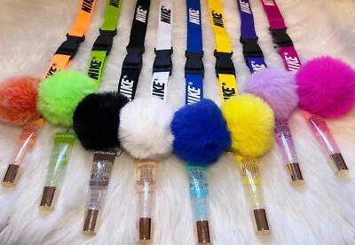 lanyard with lipgloss & pom Pom