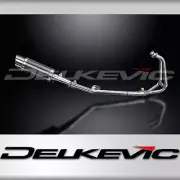 Kawasaki Ninja 250R 2008-2013 Complete Exhaust 2-1 8" Round Carbon Muffler