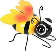 Iron Art Bee Decor, Metal Bee Decorations for Wall, Iron Art Sculpture Ornaments for Lawn Yard Bedroom Room Wall Hanging Bee Art