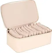 [Generic] Travel Jewelry Box - Keeps Jewelry Organized Jewelry Box Organizer | Precise Stitching and a Smooth Leather Mini Boxes | Jewellery Storage Case of Stored Items