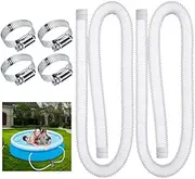 Pool Hose,1.25Inches Diameter Replacement Hose,Swimming Pool Filter Replacement Hose for Above Ground Pools, Compatible With Filter Pump 300GPH,330 GPH,530 GPH,and 1,000 GPH(2Pcs Pack)