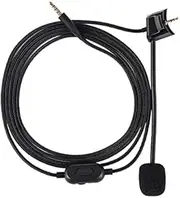OKCSC Boom Microphone Headphones Audio Cable with 3.5mm Compatible with Bose QuietComfort QC35/QC35 II Headphones,Detachable Mic Replacement Cable for PS4 PS5 Xbox One Controller Gaming Headset 2M