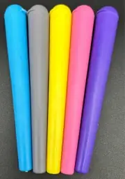 5 Pack - Tobacco Plastic Tube Storage Container For Pre Rolled Papers Waterproof